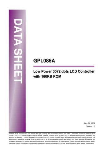  Datasheet Preview Page 1