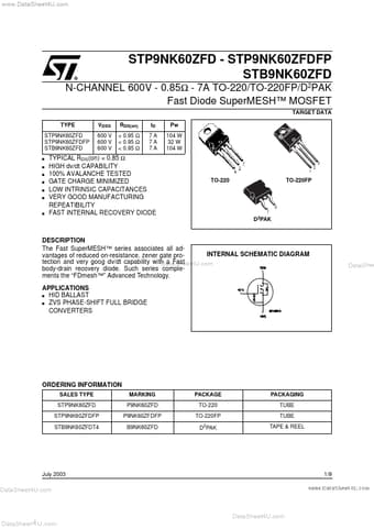  Datasheet Preview Page 1