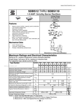  Datasheet Preview Page 1
