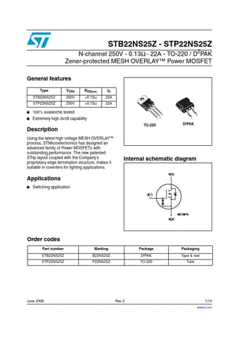  Datasheet Preview Page 1