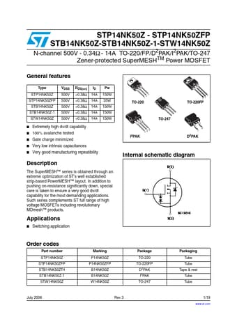  Datasheet Preview Page 1