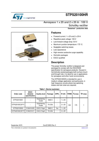  Datasheet Preview Page 1