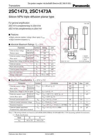  Datasheet Preview Page 1
