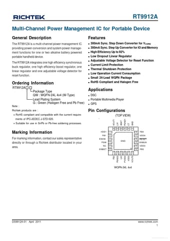  Datasheet Preview Page 1