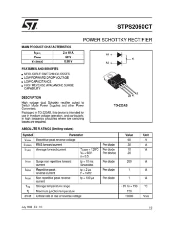  Datasheet Preview Page 1
