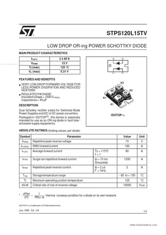  Datasheet Preview Page 1