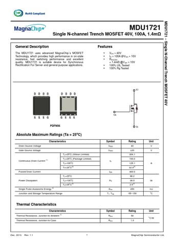  Datasheet Preview Page 1