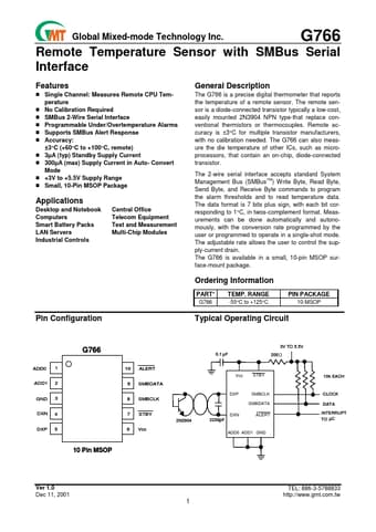  Datasheet Preview Page 1