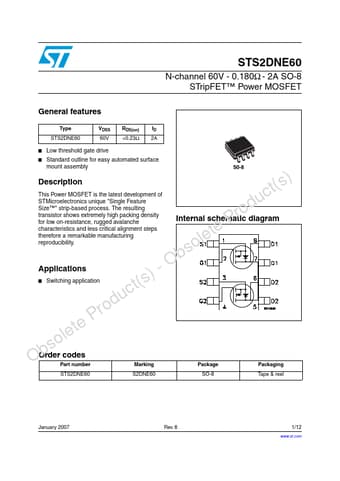  Datasheet Preview Page 1