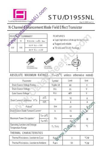  Datasheet Preview Page 1