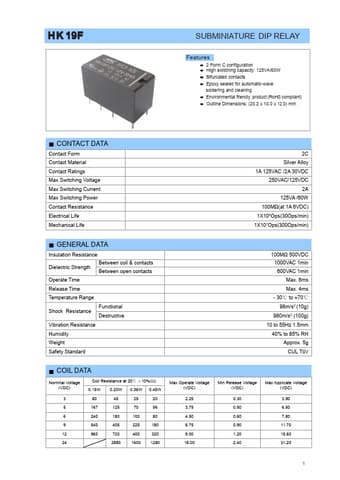  Datasheet Preview Page 1
