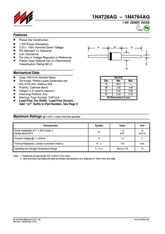  Datasheet Preview Page 1