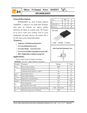  Datasheet Preview Page 1