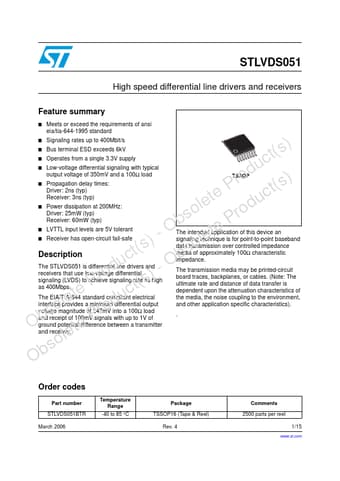  Datasheet Preview Page 1