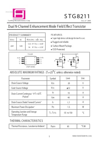  Datasheet Preview Page 1