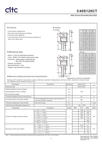  Datasheet Preview Page 1
