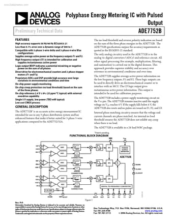  Datasheet Preview Page 1
