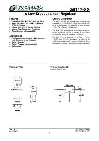  Datasheet Preview Page 1