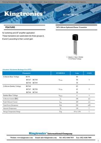  Datasheet Preview Page 1