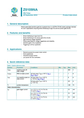  Datasheet Preview Page 1