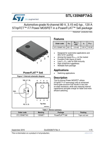  Datasheet Preview Page 1