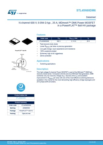  Datasheet Preview Page 1