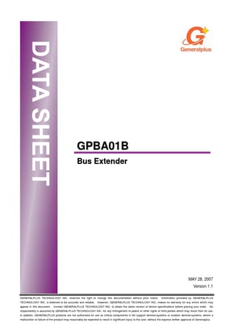  Datasheet Preview Page 1