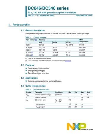  Datasheet Preview Page 1
