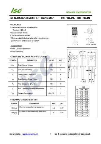  Datasheet Preview Page 1
