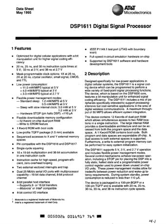  Datasheet Preview Page 1
