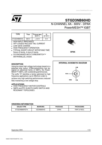  Datasheet Preview Page 1