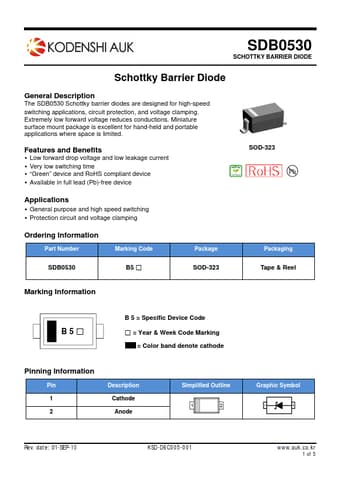 Datasheet Preview Page 1