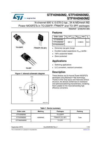  Datasheet Preview Page 1