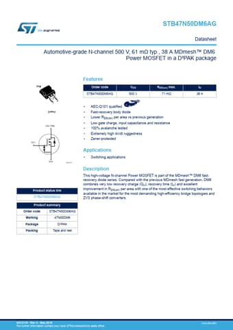  Datasheet Preview Page 1