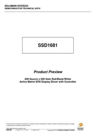  Datasheet Preview Page 1