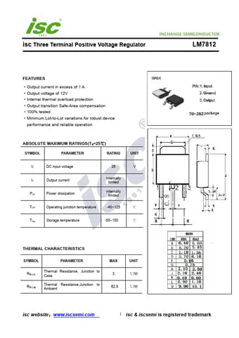  Datasheet Preview Page 1