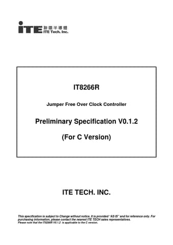  Datasheet Preview Page 1