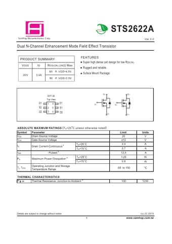 Datasheet Preview Page 1