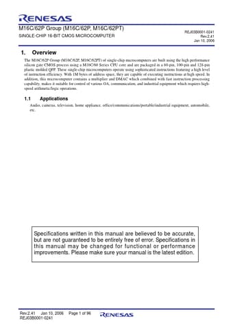  Datasheet Preview Page 1
