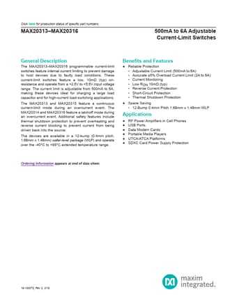  Datasheet Preview Page 1