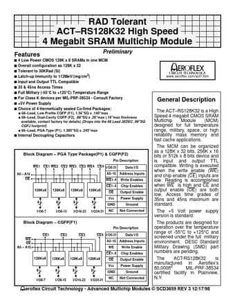 Datasheet Preview Page 1