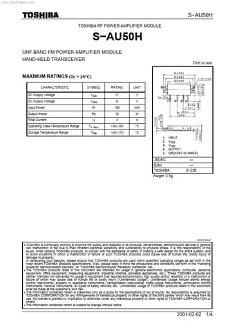  Datasheet Preview Page 1