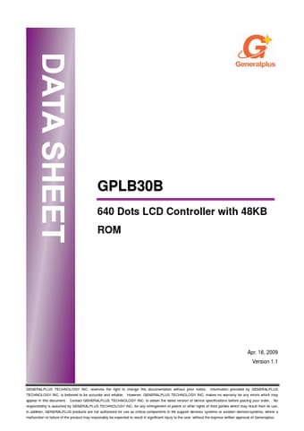 Datasheet Preview Page 1