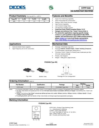  Datasheet Preview Page 1