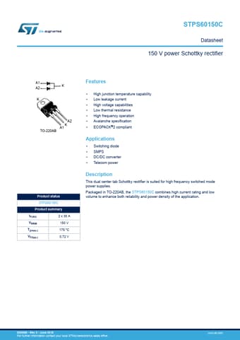  Datasheet Preview Page 1