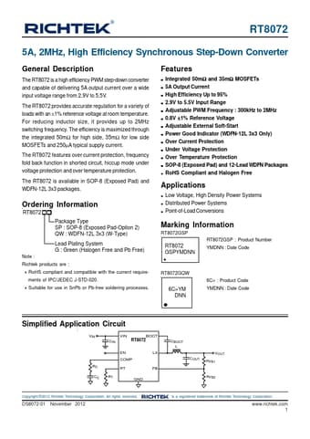 Datasheet Preview Page 1