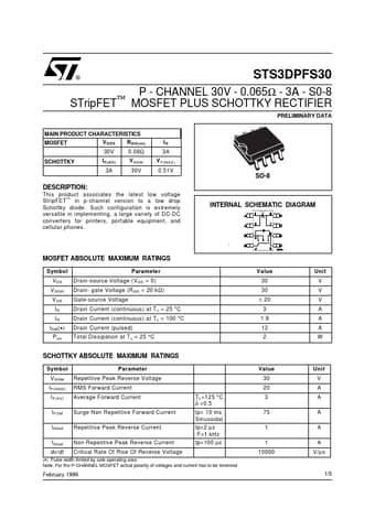  Datasheet Preview Page 1