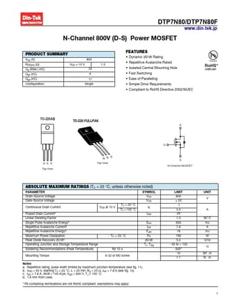  Datasheet Preview Page 1