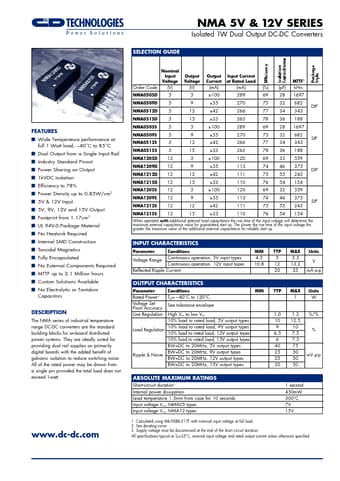  Datasheet Preview Page 1