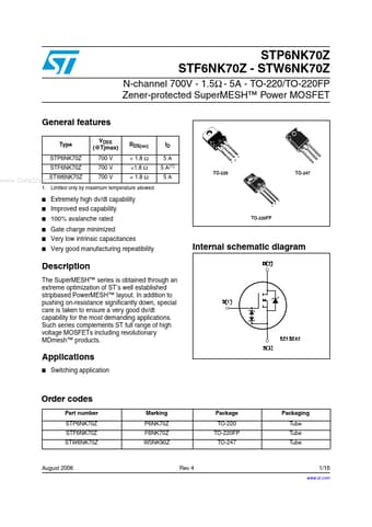 Datasheet Preview Page 1